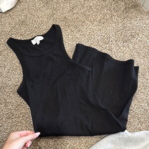 Black mini dress